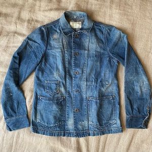 Chimala Japanese denim chore coat jean jacket XS